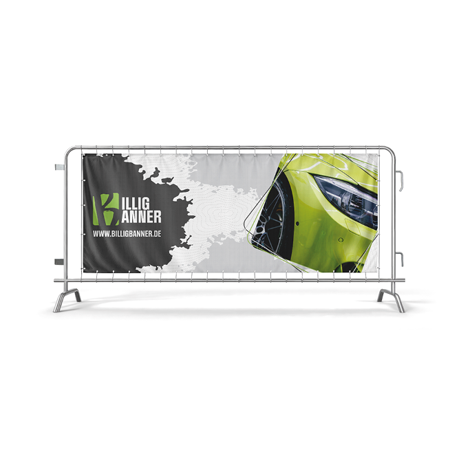 Banner Absperrgitter